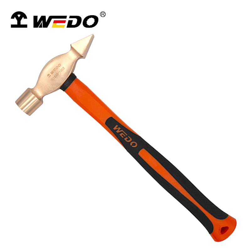 WEDO维度工具 防爆工具 铝青铜 铍青铜 防爆装柄扁尾锤 大锤 铜锤 锤子 无火花无磁高清大图