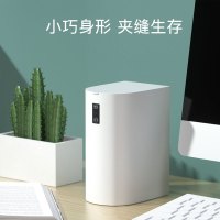 办公桌桌面感应垃圾桶阿斯卡利(ASCARI)创意智能床头茶几家用迷你可爱台面小号桌上 [普通款]方形黑色