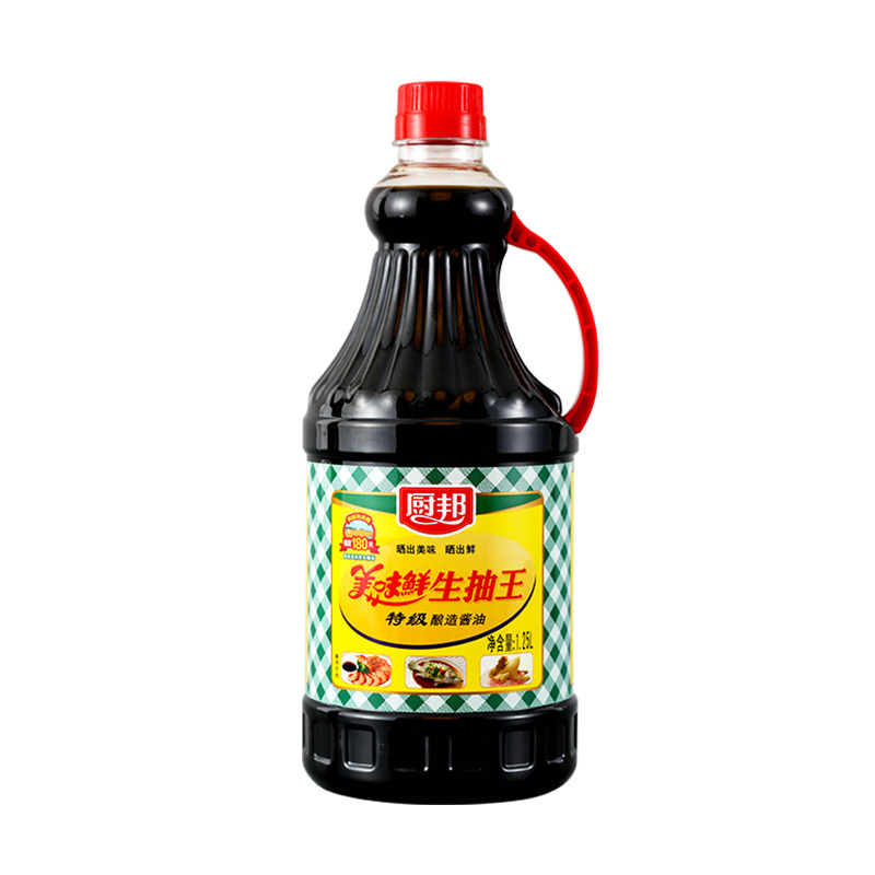 厨邦 酱油 美味鲜生抽王 特级酿造 调味料 1.25L
