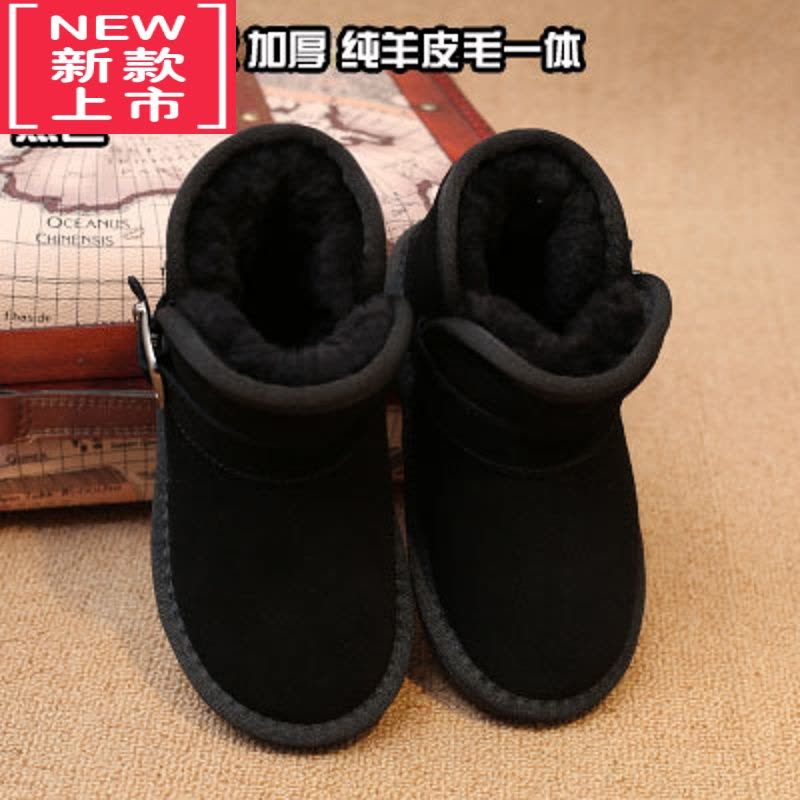 可莉允升级版澳洲羊一体儿童雪地靴男童鞋子冬季女童棉鞋防水宝宝鞋图片