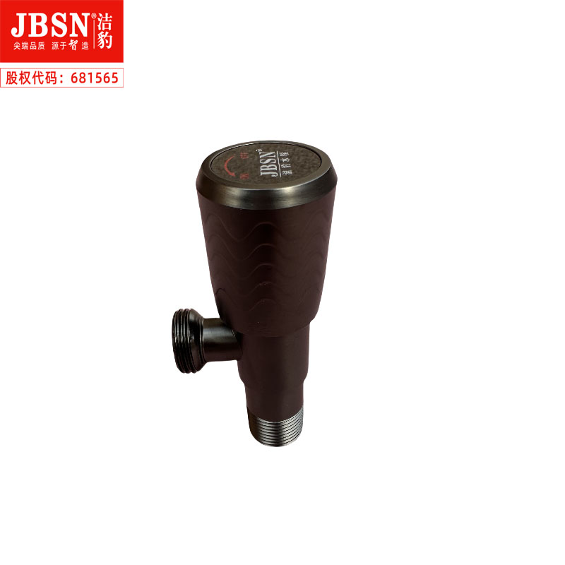 洁豹水暖不锈钢枪灰色三角阀 JB599