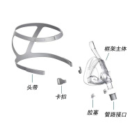 瑞迈特呼吸机原装口鼻罩呼吸机配件口鼻面罩适合各品牌呼吸机使用 默认发M号即中号