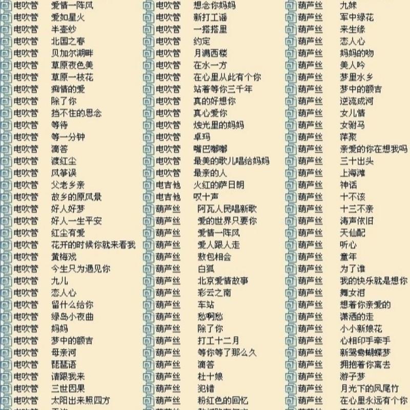 电吹管伴奏 简谱原曲 400首 +66首电吹管演奏曲车载音乐 电子简谱 电吹管伴奏 简谱原曲 400首 +66首电吹管演