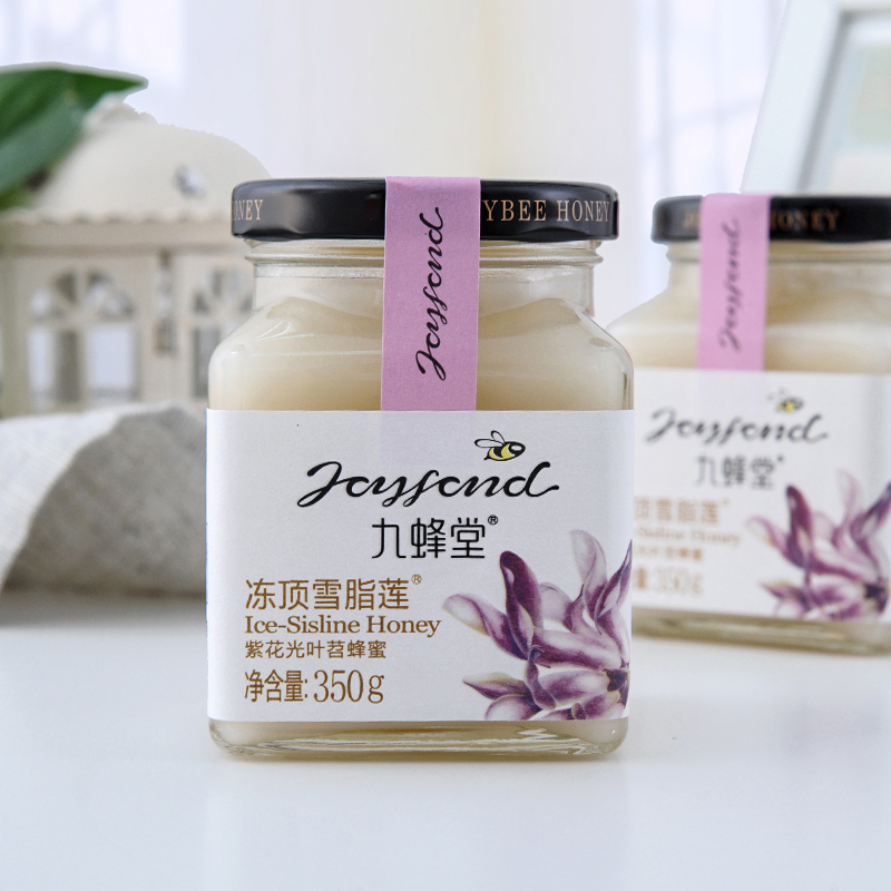 九蜂堂(Joyfond)冻顶雪脂莲紫花光叶苕蜂蜜350g 结晶蜂蜜 纯净自然滋补蜂蜜 纯正品质