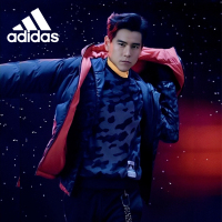 Adidas阿迪达斯羽绒服2019新款中长款正品鸭绒宽松运动防风外套男