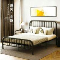 逐鹿中原北欧铁艺床简约铁架床单人加厚加固TY-344欧式铁架单床 1200*2000