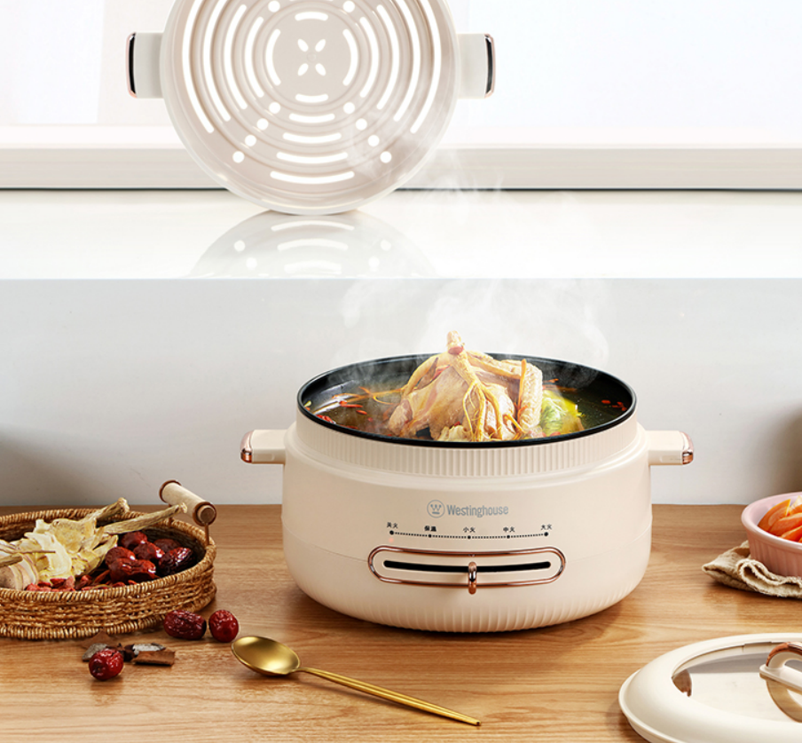 西屋(WESTINGHOUSE)-电火锅(多用锅)-WSC46B加热均匀,保温持久;操作简便,安全耐用;高清大图