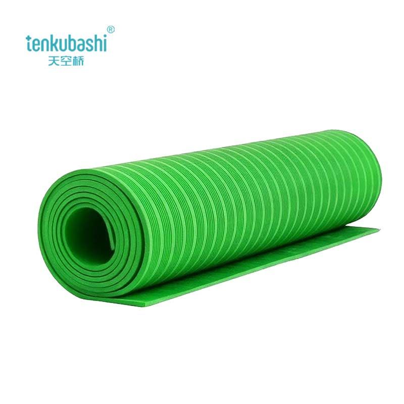 天空桥 绝缘垫 绿色条纹5mm*1m*5m 卷图片