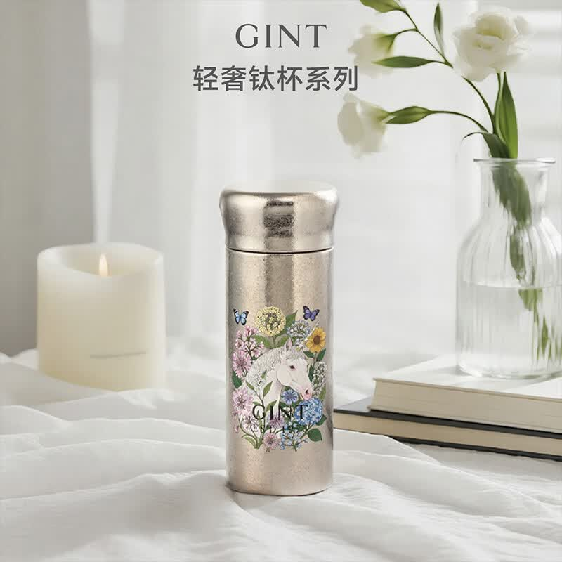 嘉特GiNT 纯钛迷你保温杯200ml GTI-9124-020高清大图