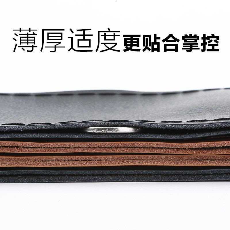 汽车方向盘套真皮手缝四季通用型冬季大众方向套牛皮把套防滑皮套