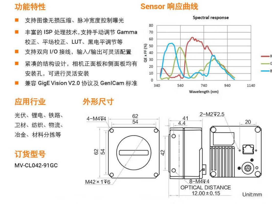 2D彩色线扫-MV-CL042-91GC高清大图