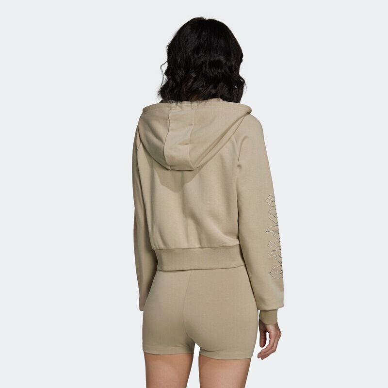 adidas/阿迪达斯女装新款连帽外套舒适休闲运动服夹克HF6766 D