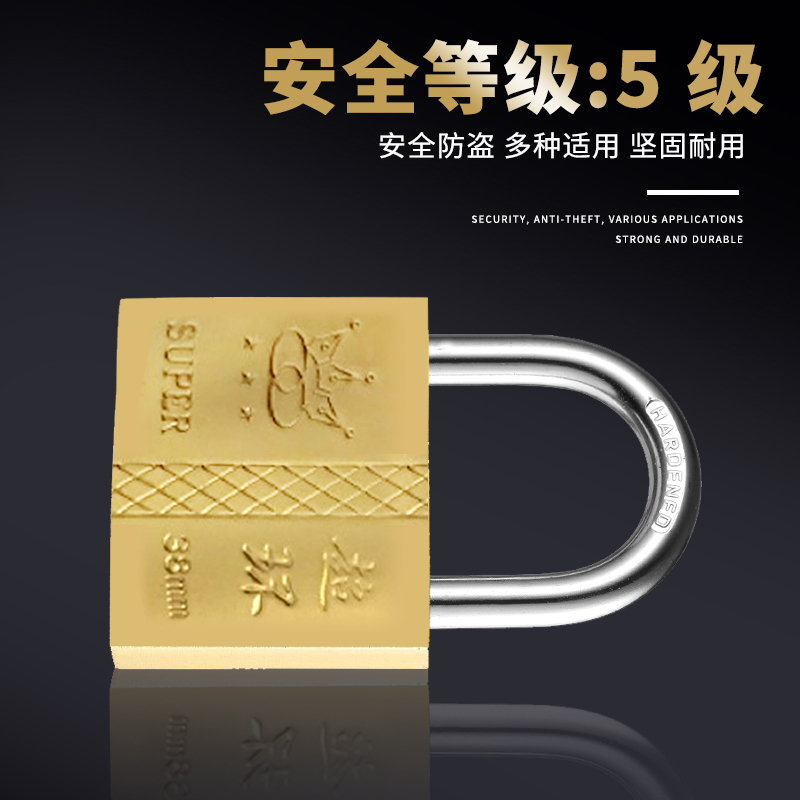 铜挂锁防水防锈家用锁具宿舍小挂锁柜门锁防盗窗锁头(2个起发货)