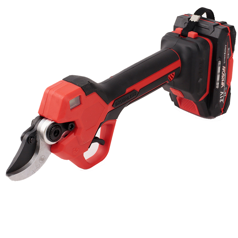 万颂 无刷锂电修枝剪电动手持式修剪树枝充电果树剪21V4.0AH一电一充 VANS-3240高清大图