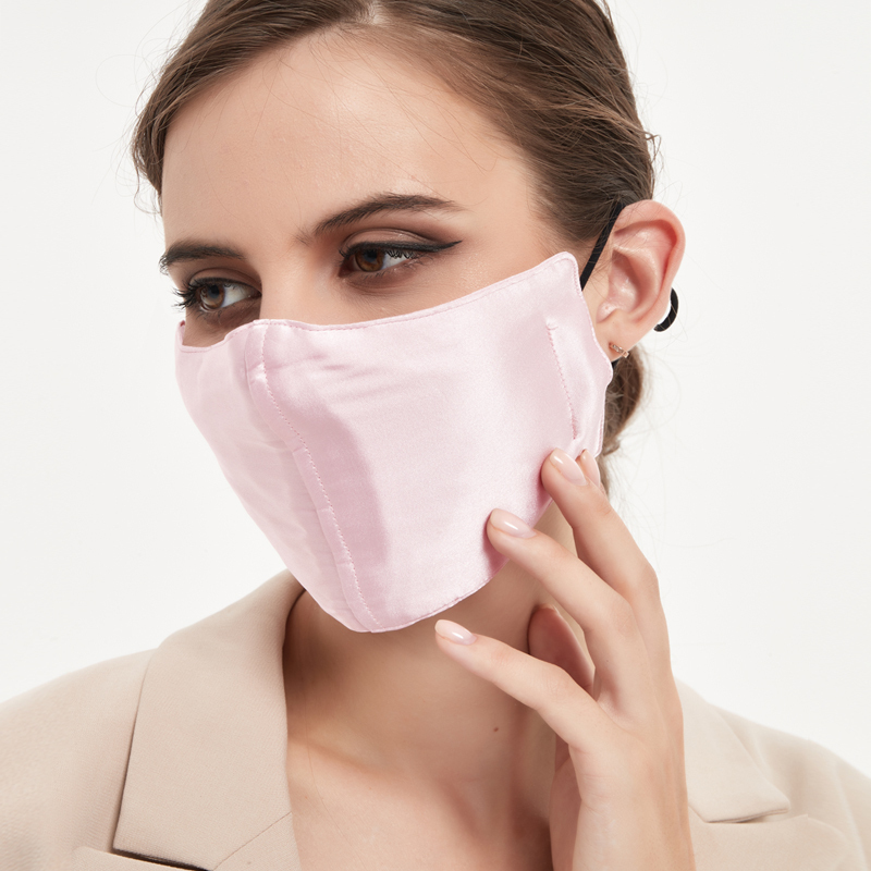 苏丝真丝口罩桑蚕丝春秋四层防晒防寒口罩男女通用