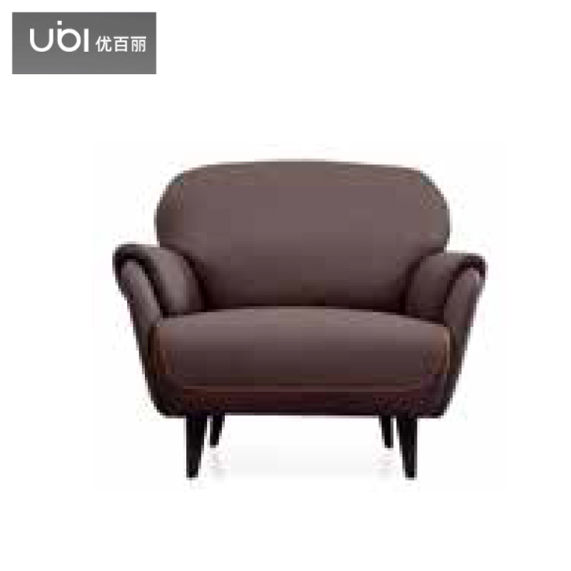 优百丽 F-1901 办公室沙发 办公家具 会客接待 现代简约家具 颜色尺寸可定制 单人位（西皮）