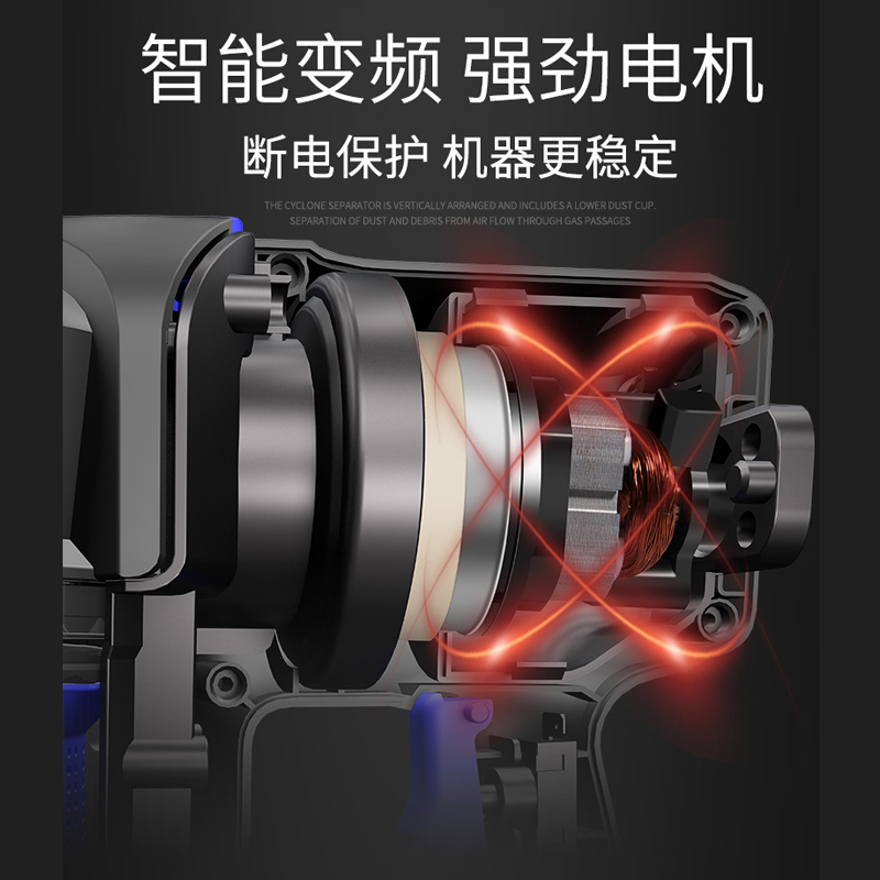 志高(CHIGO)吸尘器家用大吸力小型强力手持式除螨仪 车载大功率除尘除螨机 室内办公除尘器ZG-CR258