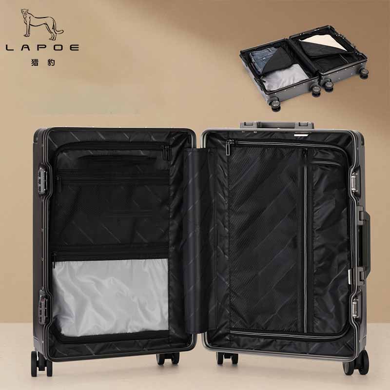 猎豹 铝框拉杆箱行李箱20寸 LB20G/个高清大图