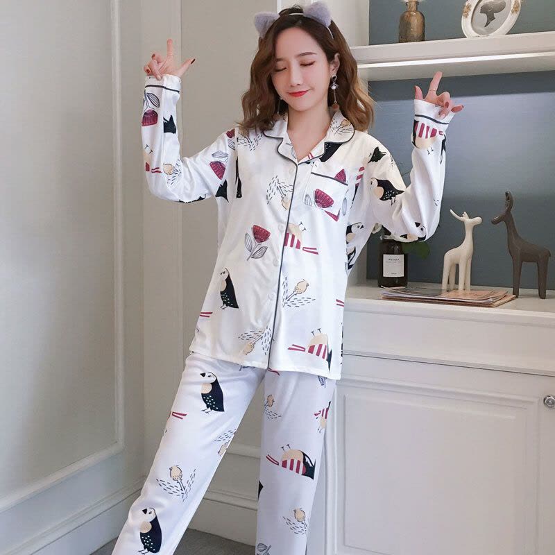 迪鲁奥(DILUAO)2021春款新款孕妇月子服双长开胸日韩卫衣女装睡衣产妇哺乳衣C47-28 109图片