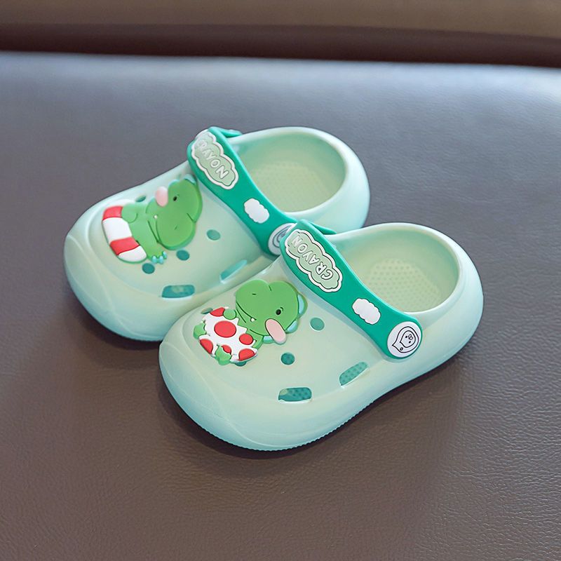 迈凯恩儿童洞洞鞋夏小童室内防滑包头凉拖男女幼儿宝宝卡通可爱兔子