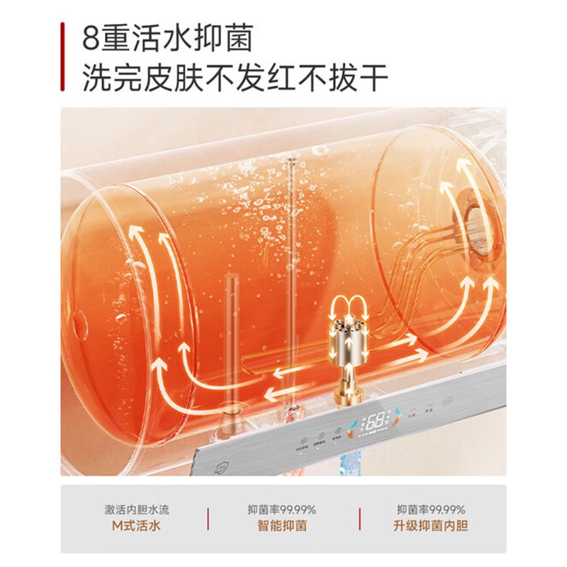 万家乐[自带森林氧吧U7PRO]负离子净化空气 镁棒免更换 一级变频 出水断电 上门安装家用80升电热水器高清大图