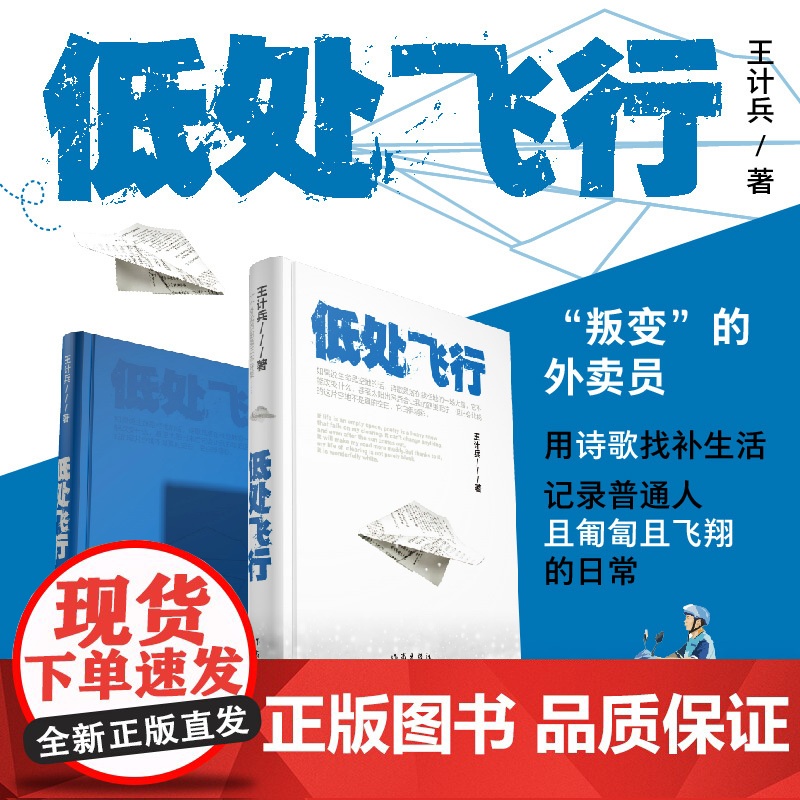 低处飞行 王计兵 著 精装 叛变的外卖员用诗歌找补生活 记录普通人且匍匐且飞翔的日常 中国当代诗集