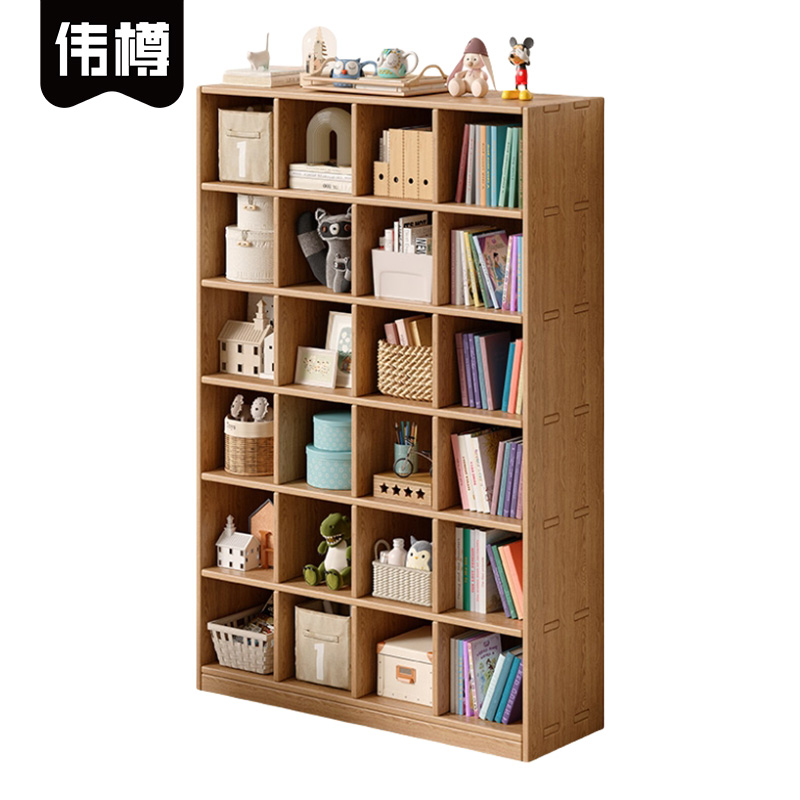 伟樽储物柜120*30*180cm6层24格组高清大图