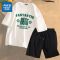 真维斯男士运动套装夏季冰丝短裤休闲百搭纯棉短袖青少年一套搭配