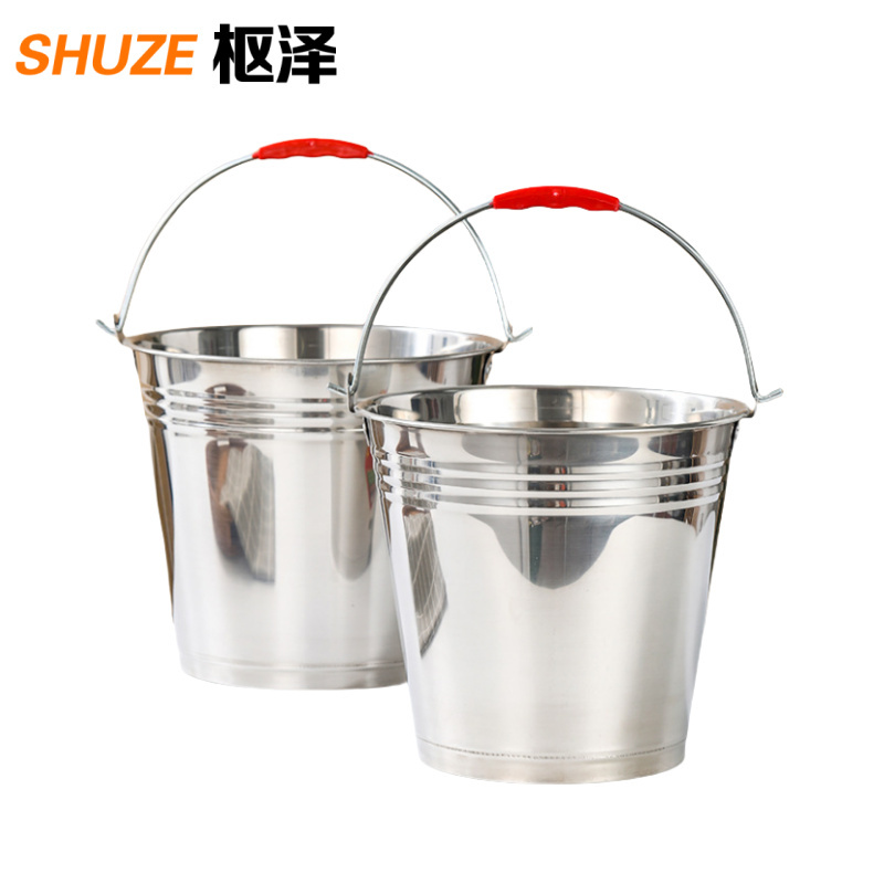 枢泽 不锈钢水桶 32cm(12L)五个装 个