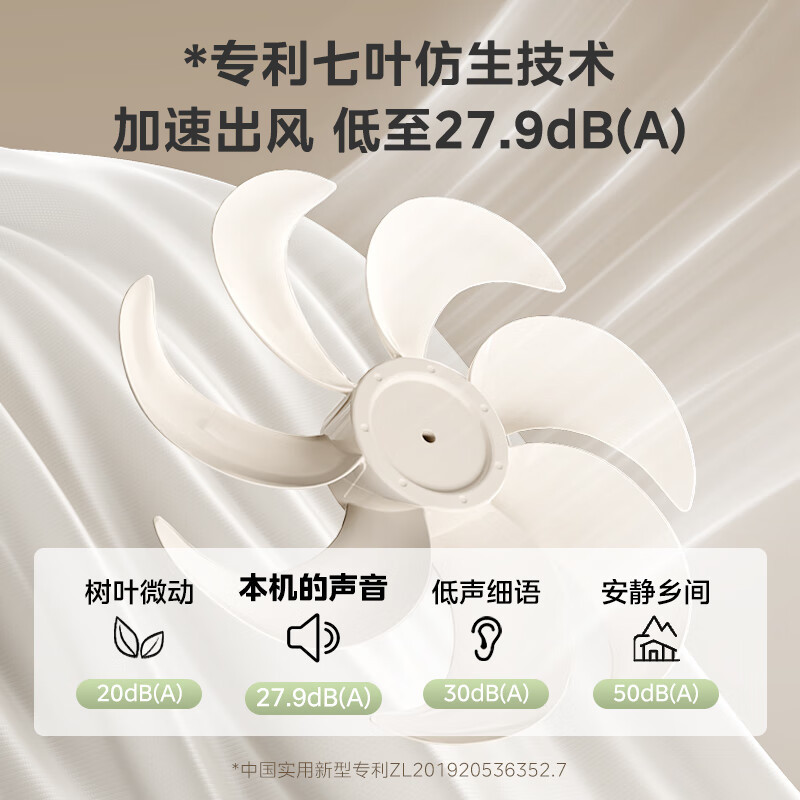 美的(Midea) 电风扇落地扇家用大风量空气循环电扇宿舍轻音低噪智能扇SAH35MKL高清大图