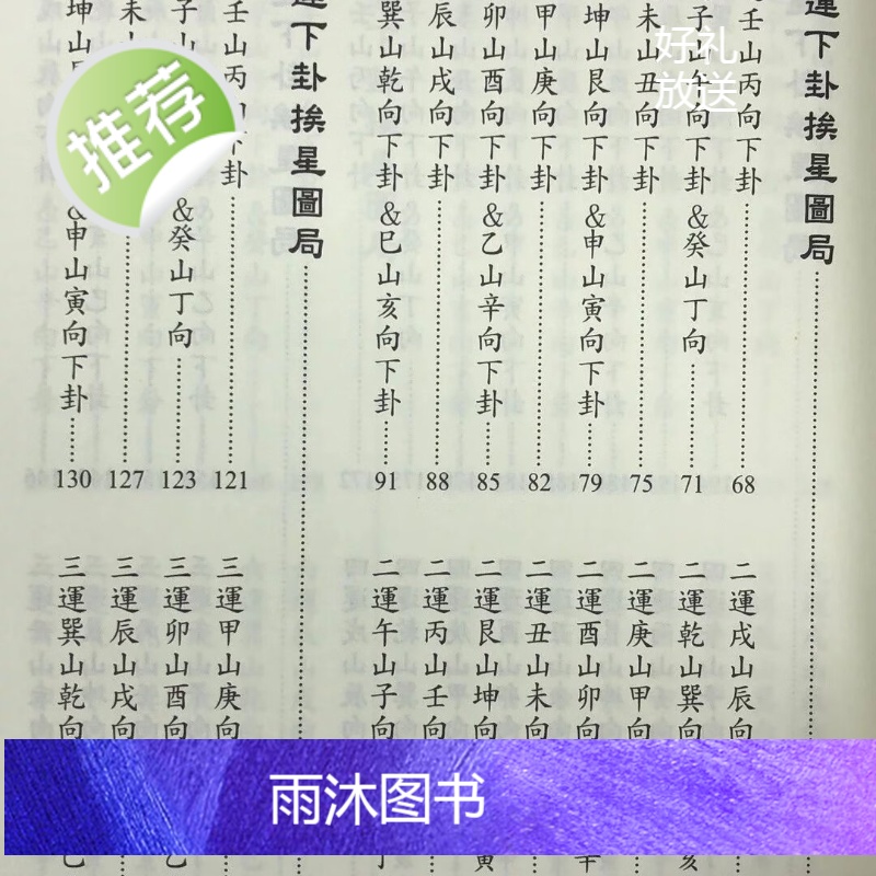 正版 玄空挨星透析(三)下卦挨星图局 刘贲 进源高清大图