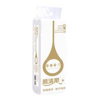 顺清柔白金无芯卷筒纸巾4层900g/12卷办公用环保实芯厕所卫生纸