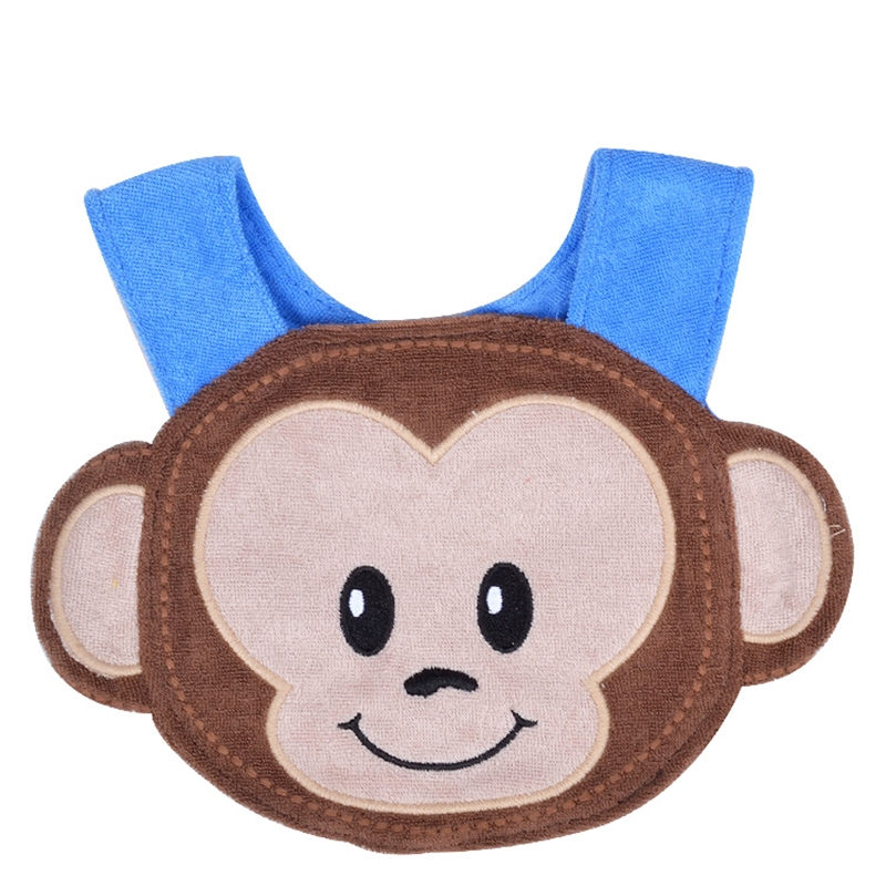 运智贝3条装宝宝口水巾婴幼儿童围嘴口水卡通造型小孩