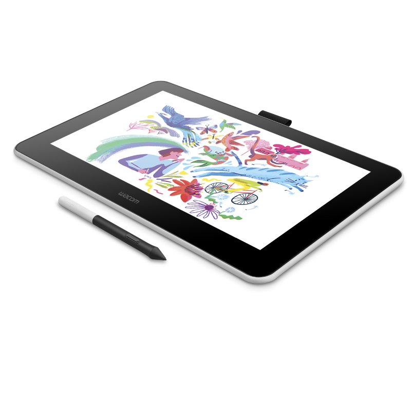 和冠 Wacom one万与创意液晶数位屏 DTC-133 绘画屏 绘画板 数位板 黑色