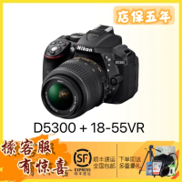 [店保五年]尼康 D5300 18-55mm套机入门级单反相机 尼康D5300套机家用全新套机 [全新港版]