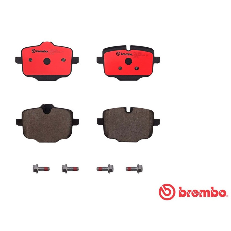 布雷博(brembo)后片.陶瓷P06061N适配10-19款宝马5系/11-19款宝马6系/15-19款7系