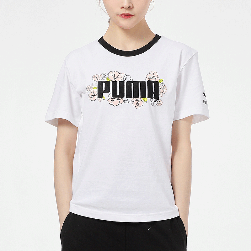 Puma彪马短袖女2021夏季新款运动服宽松休闲半袖透气T恤潮532042