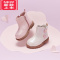 可莉允儿童女童靴子女宝宝鞋子婴儿公主鞋短靴皮靴童鞋冬季