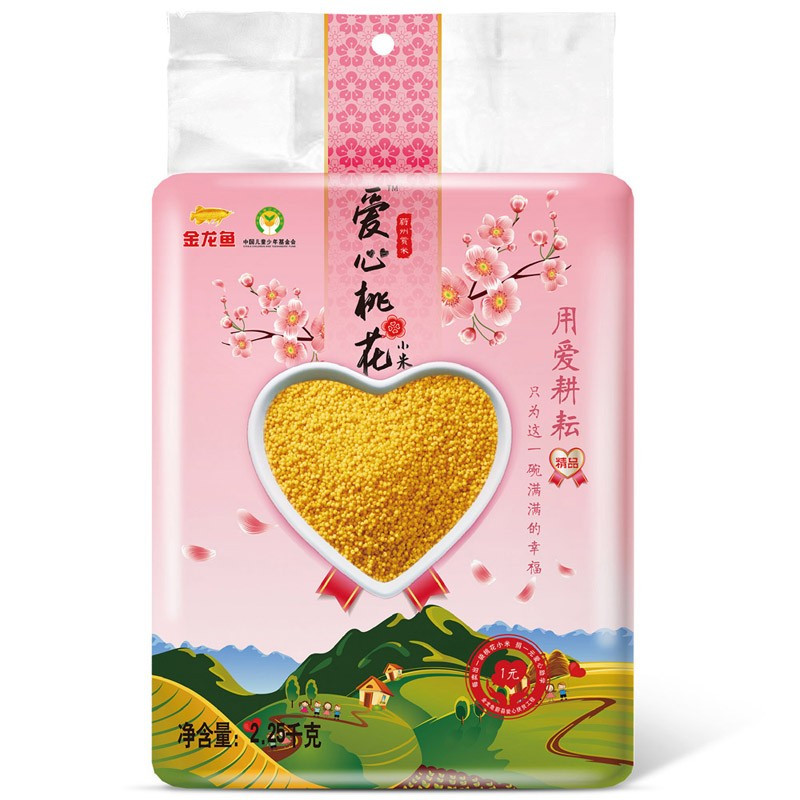 金龙鱼爱心桃花小米 2.25kg
