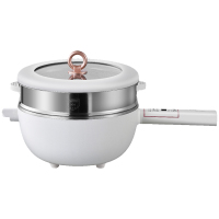摩动电炒锅5L不锈钢蜂窝锅胆304不锈钢内胆带不锈钢蒸笼MD-DCG03L