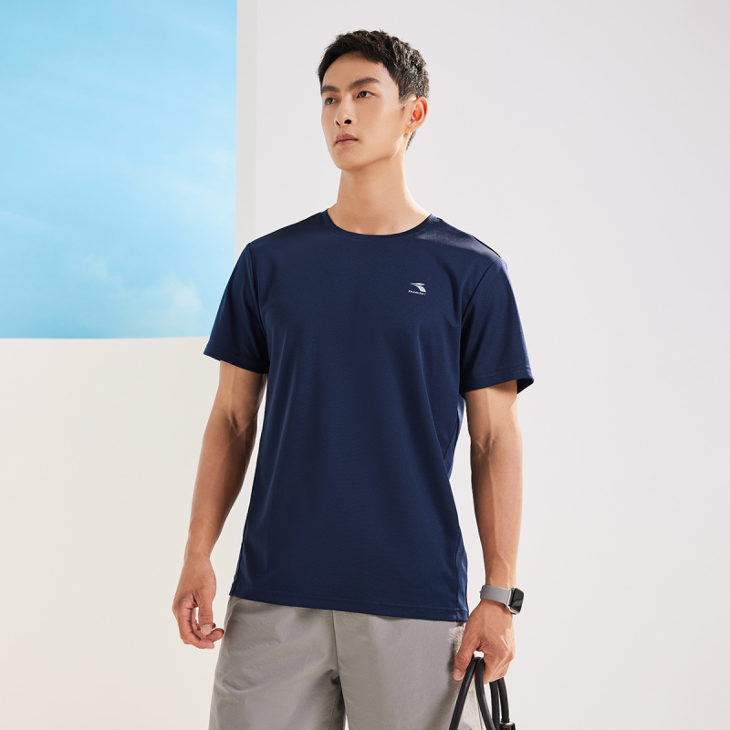 361°运动t恤男夏季新款速干上衣宽松跑步服男士圆领透气短袖652324112V