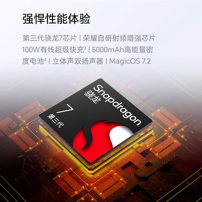荣耀100 5G手机16GB+512GB单反级写真相机荣耀绿洲护眼屏第三代骁龙7高清大图