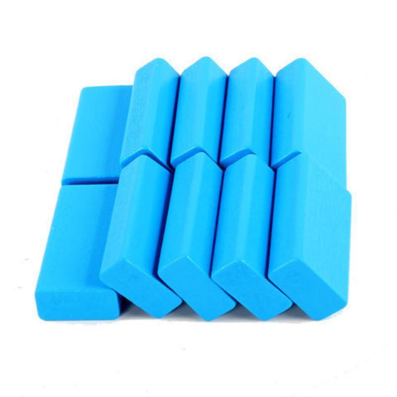 图形正方体空间积木小学生数学教具搭正方形木头小方块长方体蓝色10粒