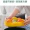 厨房调料旋转式收纳盒多功能防滑化妆品置物架大容量油盐酱醋转盘 黄色收纳盘[无旋转功能]