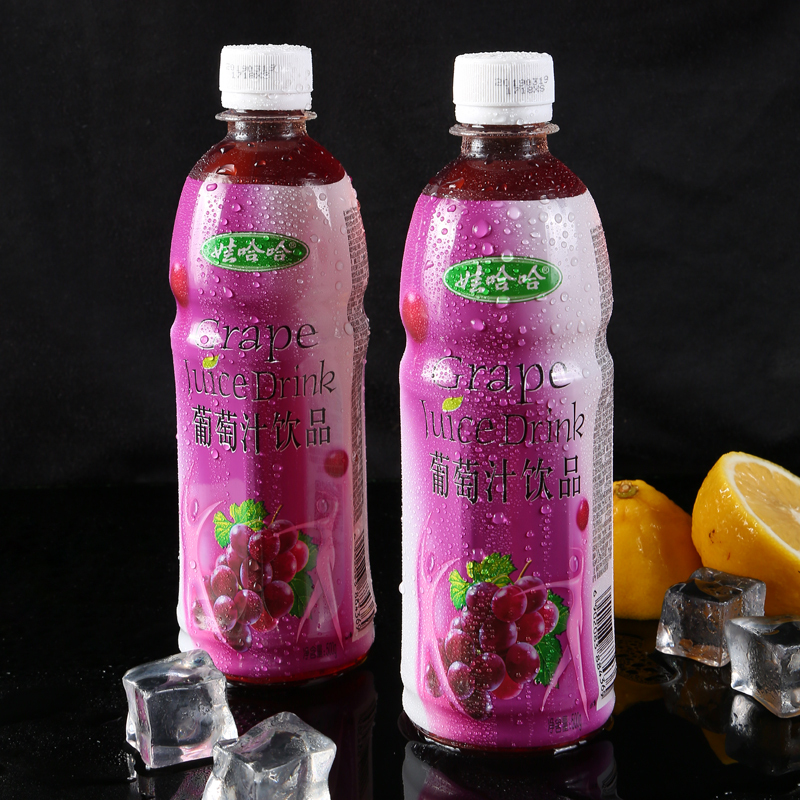 娃哈哈葡萄汁500g*15瓶整箱哇哈哈果汁饮料品