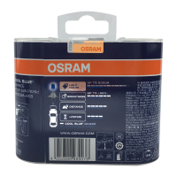 欧司朗OSRAM炫蓝汽车大灯灯泡H7远光灯近光灯雾灯卤素灯泡原车替换前大灯12V55W对装CBA