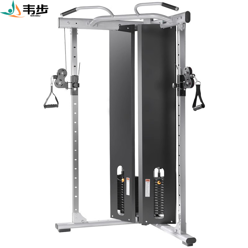 韦步FW126健身房小飞鸟综合训练器专业龙门架商用家用力量器械 基础款双组140kg精钢配重高清大图