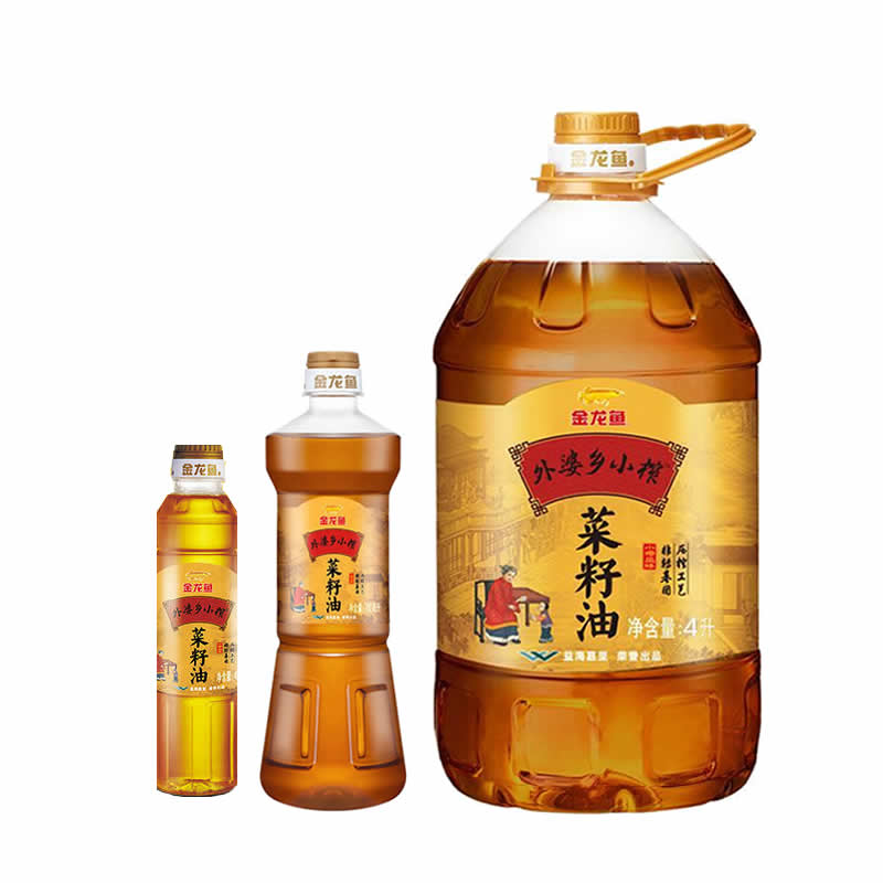 金龙鱼食用油金龙鱼外婆乡菜籽油4L+700ml+300ml【价格图片品牌报价】-苏宁易购融德粮油专营店