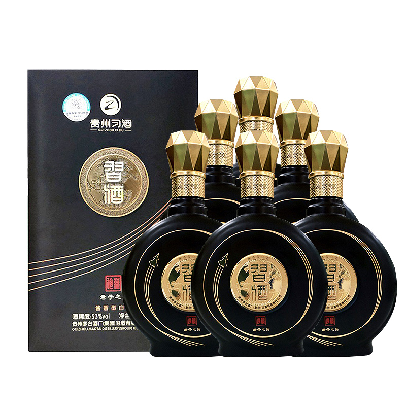 贵州茅台集团 习酒 君子之品 53度酱香型白酒 500ml*6瓶整箱18年