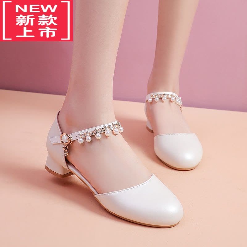 可莉允女童高跟鞋2022春秋新款公主鞋儿童女孩演出鞋软底中大童防滑皮鞋运动休闲鞋图片